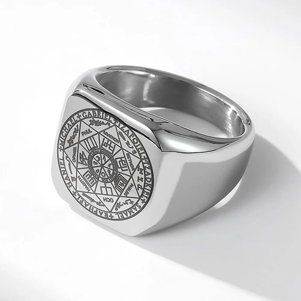 The Seals of The Seven Archangels Rings Protection Amulet Seal Solomon Kabbalah AMULET RING STORE