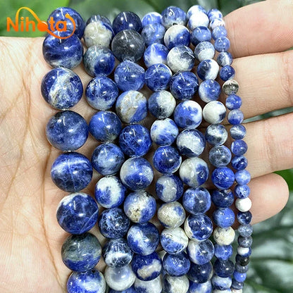 Natural Stone Beads Round Agates Turquoises Amazonite Quartz Lava Tiger Eye Beads