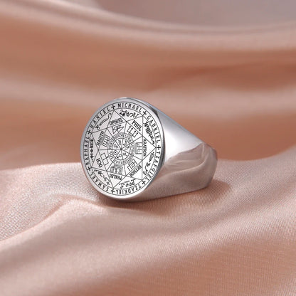 Dreamtimes Seal of The Seven Archangels Viking Ring