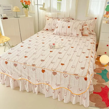 Sheet Set Household with Pillowcase Fashion Modern Water-proof Universal Skin-friendly Single Double Home Textile Bedding Luxury