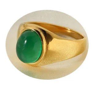 Elegant Vintage Stainless Steel Rings For Women Bohemia Oval Tiger Eye Stone Obsidian Engagement Rings Jewelry