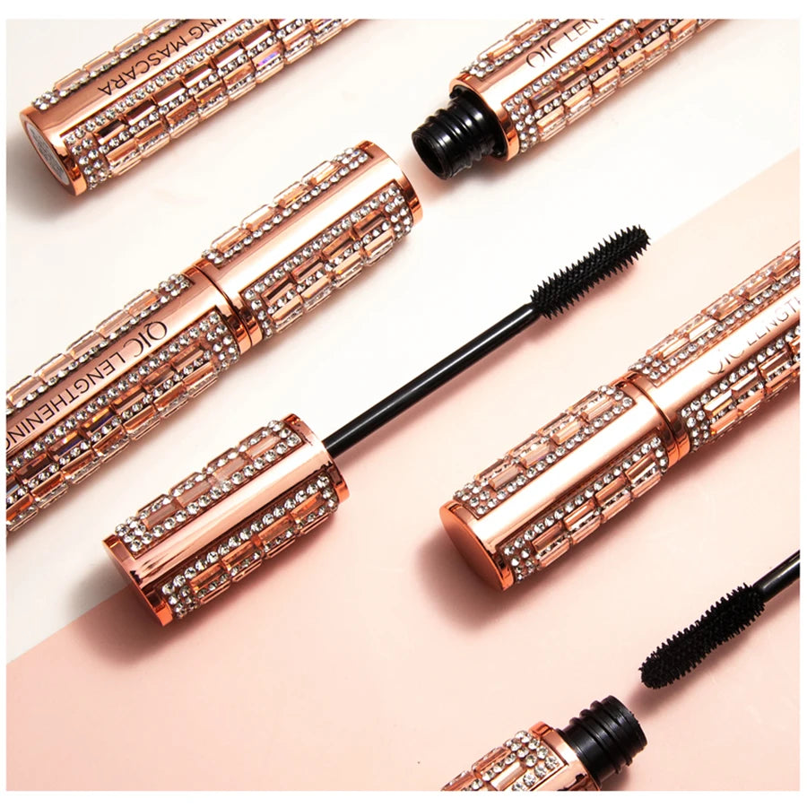 Waterproof 4D Diamond Shine Volume Curl Mascara Luxury Style Smudge-proof Eye Makeup for All Skin Types Eye Cosmetics - AMULET RING STORE