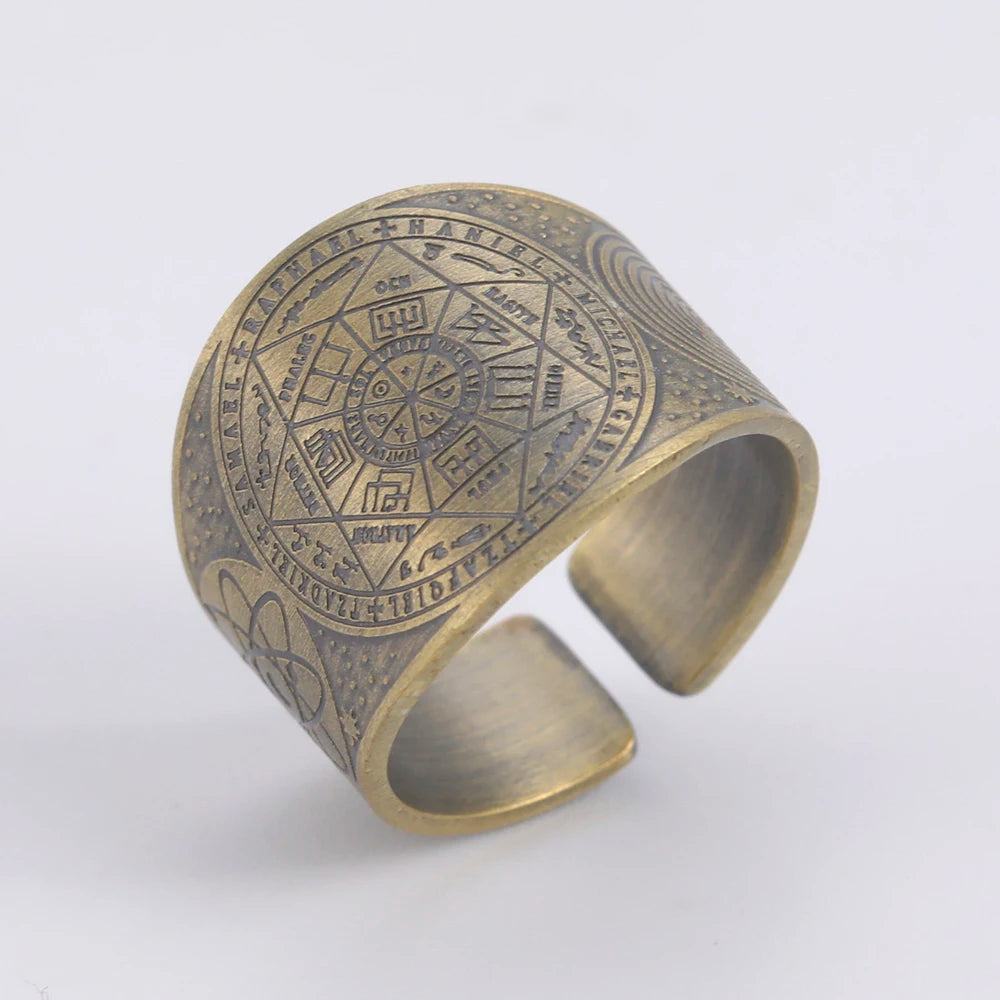 Dawapara Seal of The 7 Archangels Protection Ring Amulet AMULET RING STORE