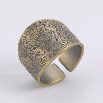 Dawapara Seal of The 7 Archangels Protection Ring Amulet AMULET RING STORE