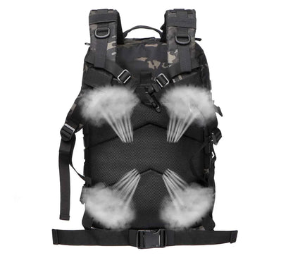Outdoor tactical backpack - With a large waterproof capacity and lightweight design, this backpack is suitable for hiking trips.