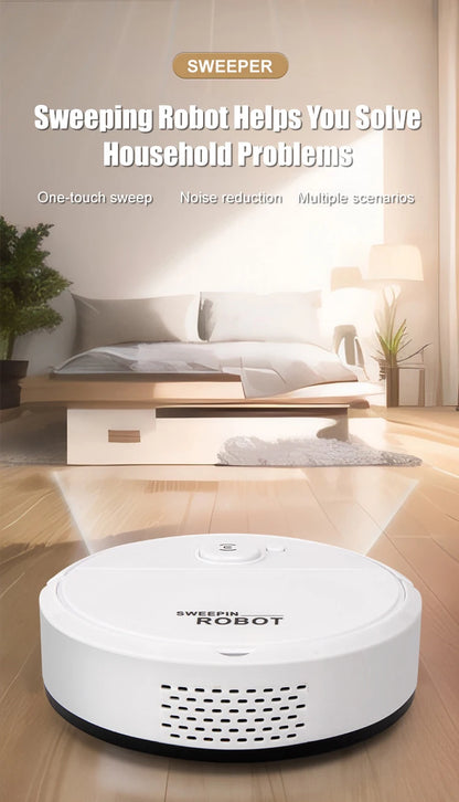 Household Fully Automatic High Suction Intelligent Vacuum Cleaner USB Charging Low-noise Sweeping Robot