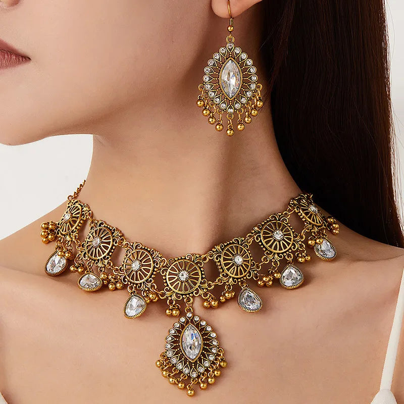 Ethnic Vintage Jewelry Set Resin Stone Jewelry Sets