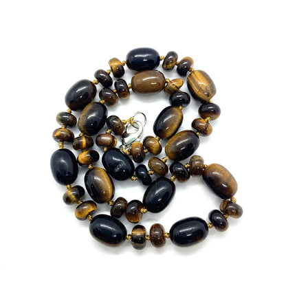 Natural Stone Malachite Lapis Lazuli Agate Necklace 10x14mm Cylindrical Beads 5x9mm Abacus Beads Ladies Necklace about 18 Inches - AMULET RING STORE