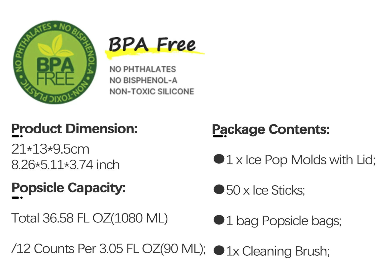 Summer DIY Ice Cream Tools With Wooden Sticks Silicone Popsicle Molds Set Kitchen Accessories Quench Thirst Snacks for Children - AMULET RING STORE