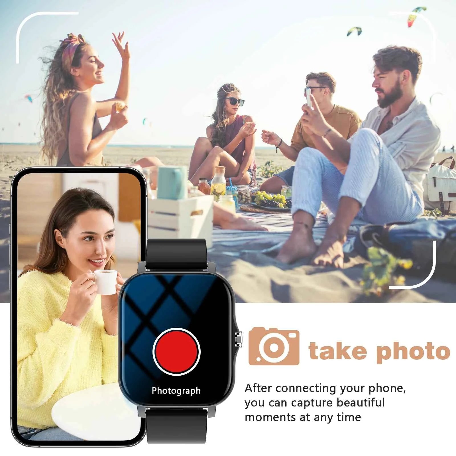 Smart watch, message display, multi-sport mode, step counting/sports tracking, multi-function sports watch