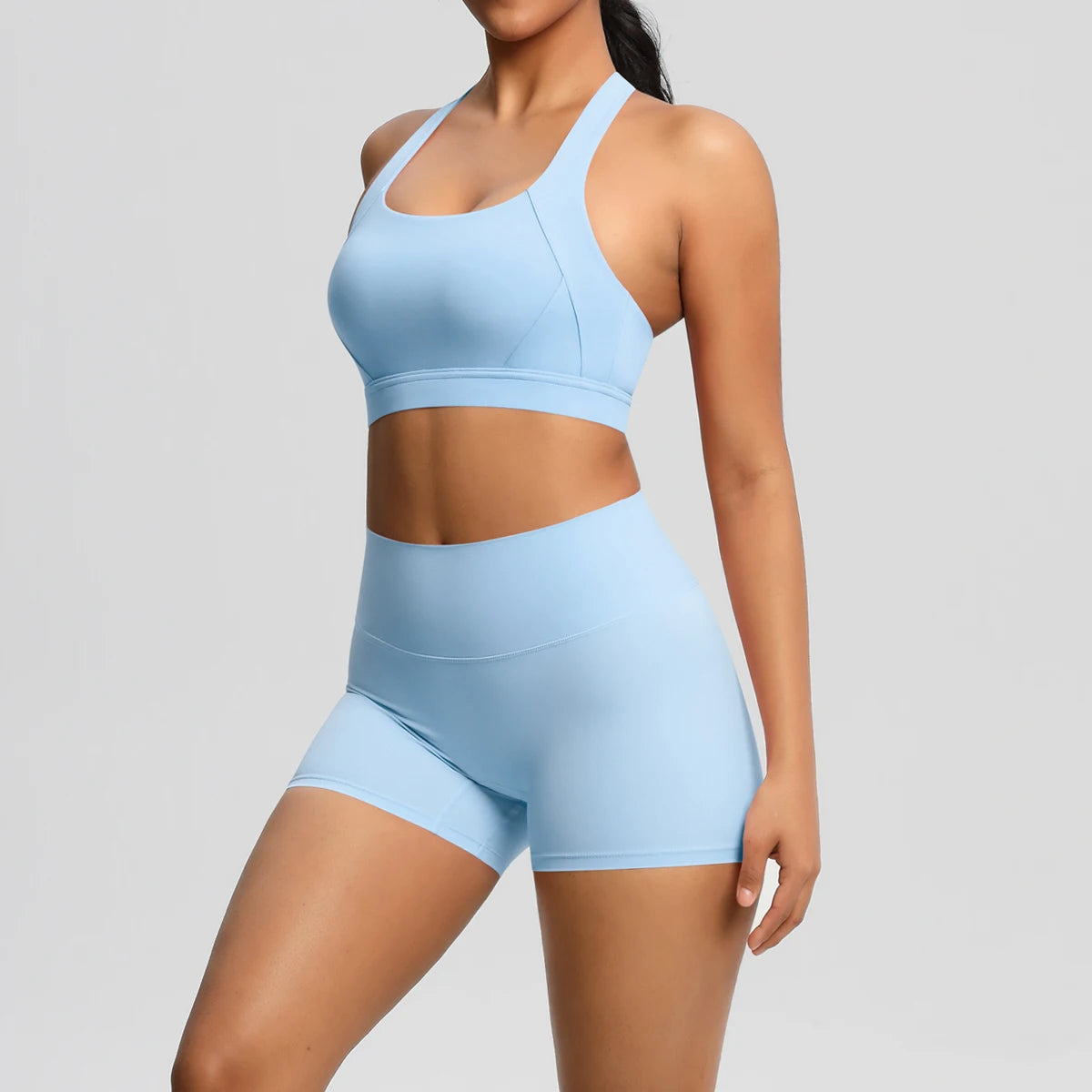 2PCS Yoga Set Nude Feeling Workout Sets Women Tracksuit Gym Push Up Fitness Running Workout Sportwear Sport Bra Leggings Suit