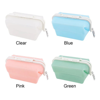 1500ML Foldable Silicone Storage Bag,Reusable Food Grade Crisper Box,Fresh-keeping Picnic Box,Microwave Heating Available - AMULET RING STORE