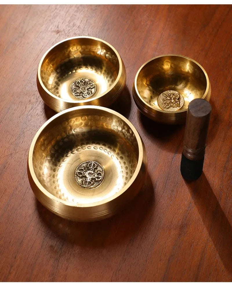 Nepalese Sound Bowl Handmade Singing Bowl Sound Healing Bowl Meditation Percussion Musical Instruments Therapeutic Tibetan - AMULET RING STORE