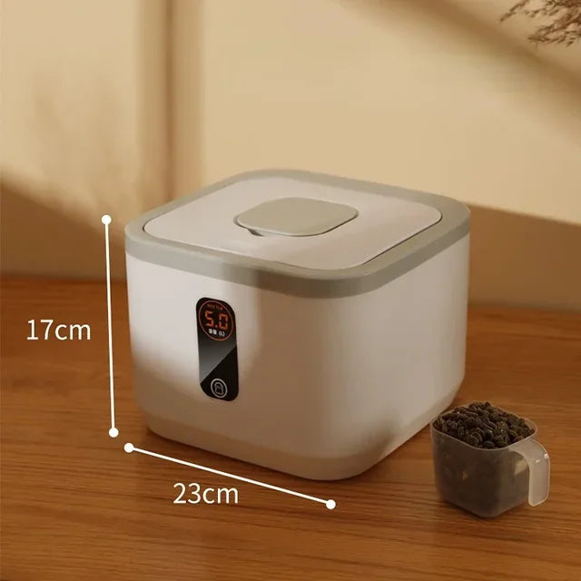 Pet Dog Food Storage Container Dry Cat Food Bucket Dog Food Box with Lid Insect Proof Moisture Proof Rice Box Grain Sealed Jar - AMULET RING STORE