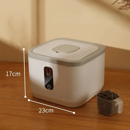 Pet Dog Food Storage Container Dry Cat Food Bucket Dog Food Box with Lid Insect Proof Moisture Proof Rice Box Grain Sealed Jar - AMULET RING STORE