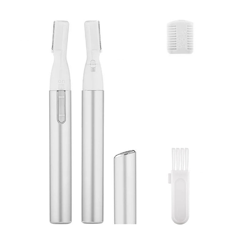 2022 New Multi Functional Mini Handle Beauty Women Painless Automatic Shaving Trim Eyebrows Electric Eyebrow Trimmer Pink Black - AMULET RING STORE