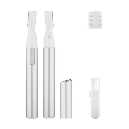 2022 New Multi Functional Mini Handle Beauty Women Painless Automatic Shaving Trim Eyebrows Electric Eyebrow Trimmer Pink Black - AMULET RING STORE