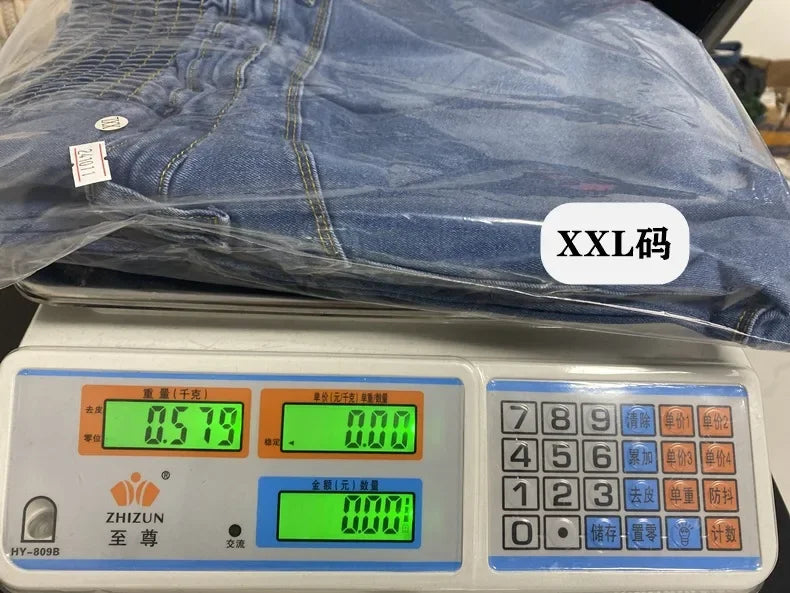 Jeans Women Pencil Pant Denim Long Pants Bodycon Casual High Waist Button Pocket Splice Straight Trousers Simple Streetwear Y2k - AMULET RING STORE