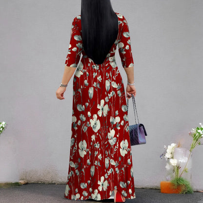 Women's Casual Sexy V Neck 3/4 Sleeves Club wear Party Outfits