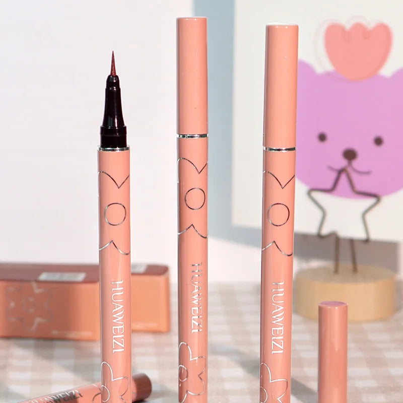 4 Colors Black Matte Liquid Eyeliner Waterproof Lasting Colorful Red Brown Quickily Drying Eyeliner Pencil Eyes Makeup Cosmetics - AMULET RING STORE