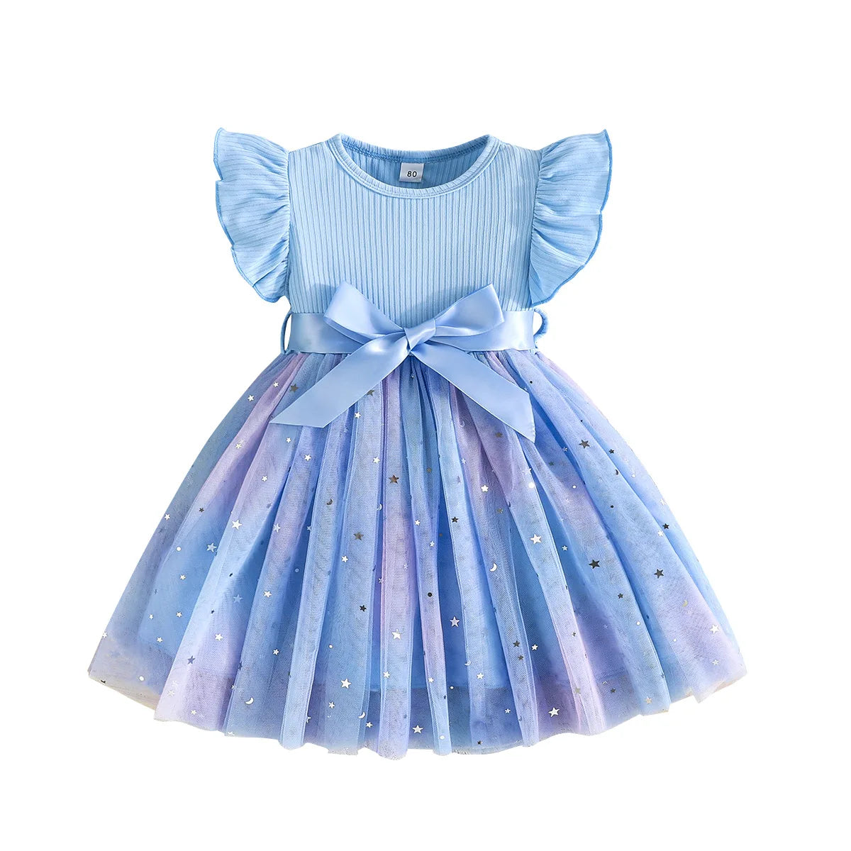 Baby Girl Cute Dress New Summer Toddler Kids Mesh Tutu Dresses Sequin Bow Children Birthday Party Dress Baby Girls Tulle Clothes