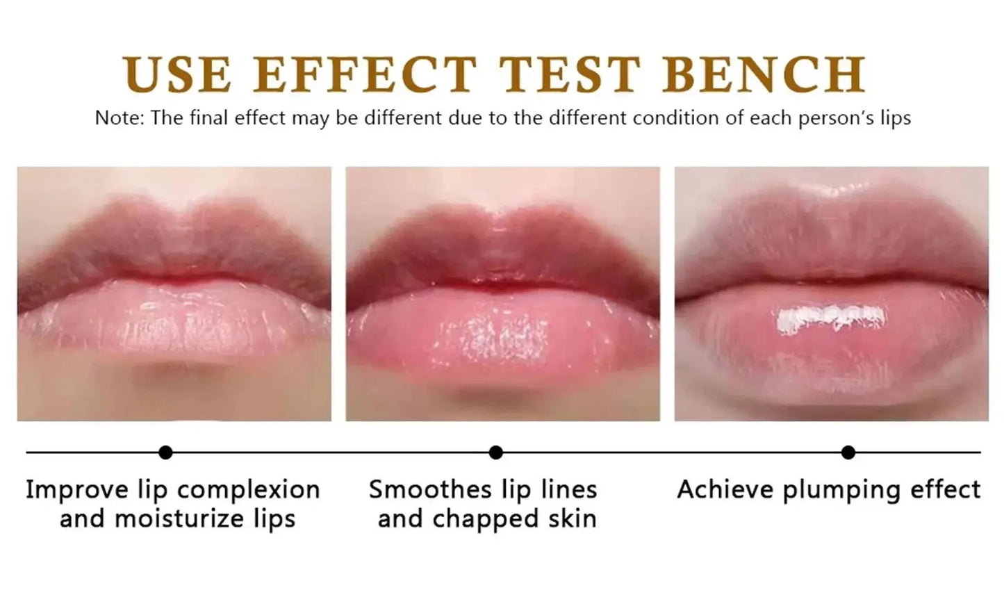Instant Lip Plumping Essential Oil Nourishing Antiwrinkle Moisturising Sexy Lip Care Ultimate Plumping Lip Gloss Serum Cosmetics - AMULET RING STORE
