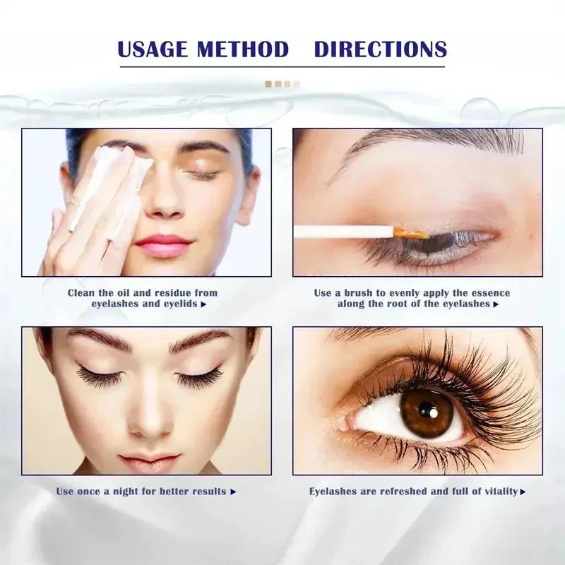 Fast Eyelash Growth Serum 7 Days Lashes Eyebrow Enhancer Product Longer Fuller Thicker Extension Treatment Lash Lift Care Makeup - AMULET RING STORE