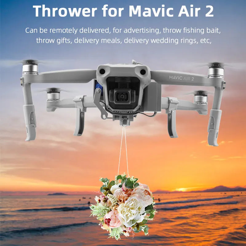 Airdrop System for DJI Mavic air 2/Air 2S Mini 2 Mavic 2 Pro Drone Fishing Bait Gift Rescue Remote Thrower