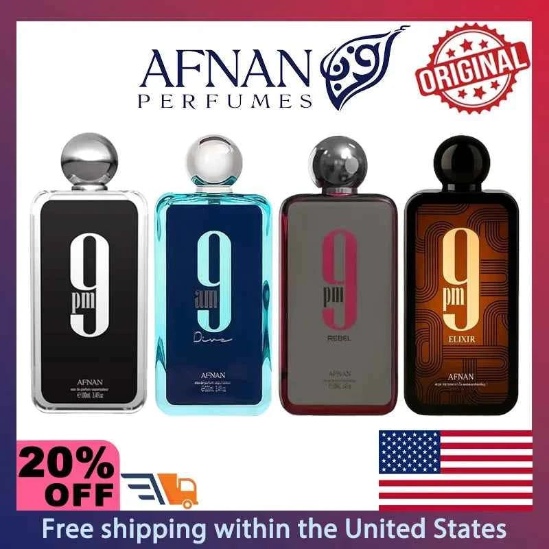 100ml Afnan 9PM Elixir Unisex Eau de Parfum Spray Original ArabPerfumes High Quality Brand Perfume Lasting Oriental Fragrance