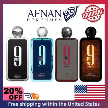 100ml Afnan 9PM Elixir Unisex Eau de Parfum Spray Original ArabPerfumes High Quality Brand Perfume Lasting Oriental Fragrance