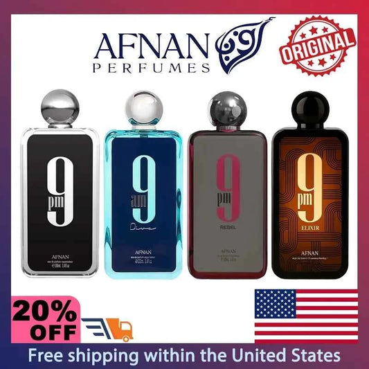 100ml Afnan 9PM Elixir Unisex Eau de Parfum Spray Original ArabPerfumes High Quality Brand Perfume Lasting Oriental Fragrance