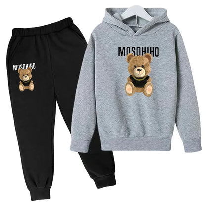 Fall/Winter 2024 Sports Kids Hoodie Set Sunshine Boys & Girls Casual Kids Top + Pants in Multiple Color Options for Ages 3-13