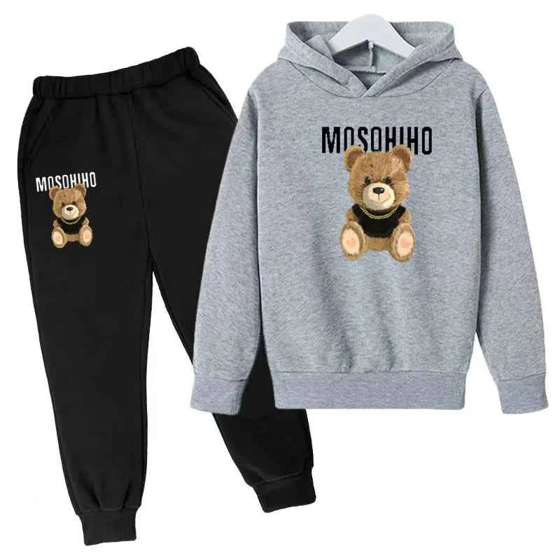 Fall/Winter 2024 Sports Kids Hoodie Set Sunshine Boys & Girls Casual Kids Top + Pants in Multiple Color Options for Ages 3-13