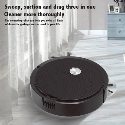Intelligent Sweeping Robot with Long Battery Life Low Noise Design Compact House Cleaning Machine for Hard Floor and Pet Hair - AMULET RING STORE