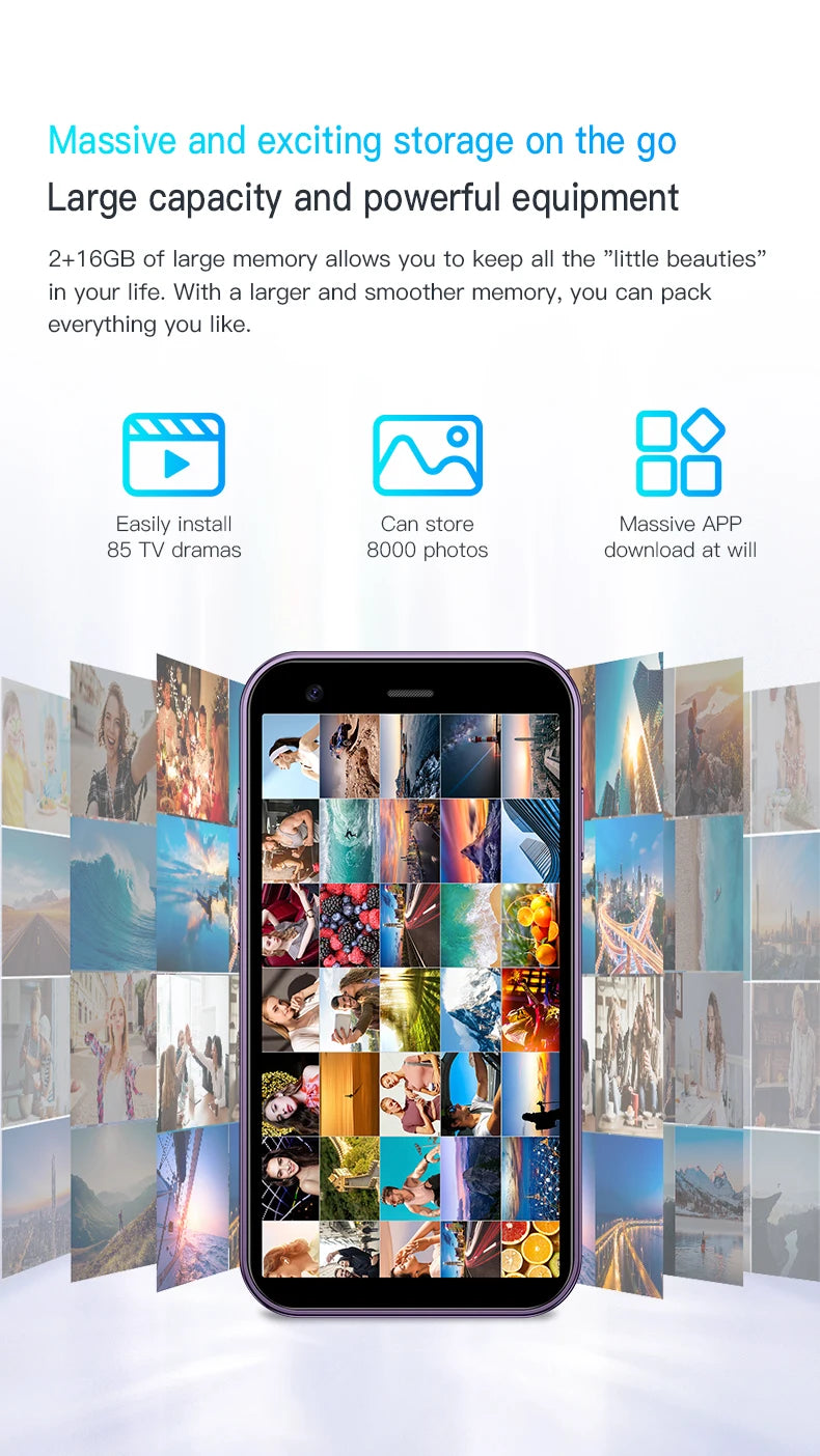 SOYES XS16/XS15 Mini Android Smartphone 3G/4G Network 2GB RAM 16GB ROM 3" Display 5MP Camera Dual SIM With Play Store WhatsAPP - AMULET RING STORE