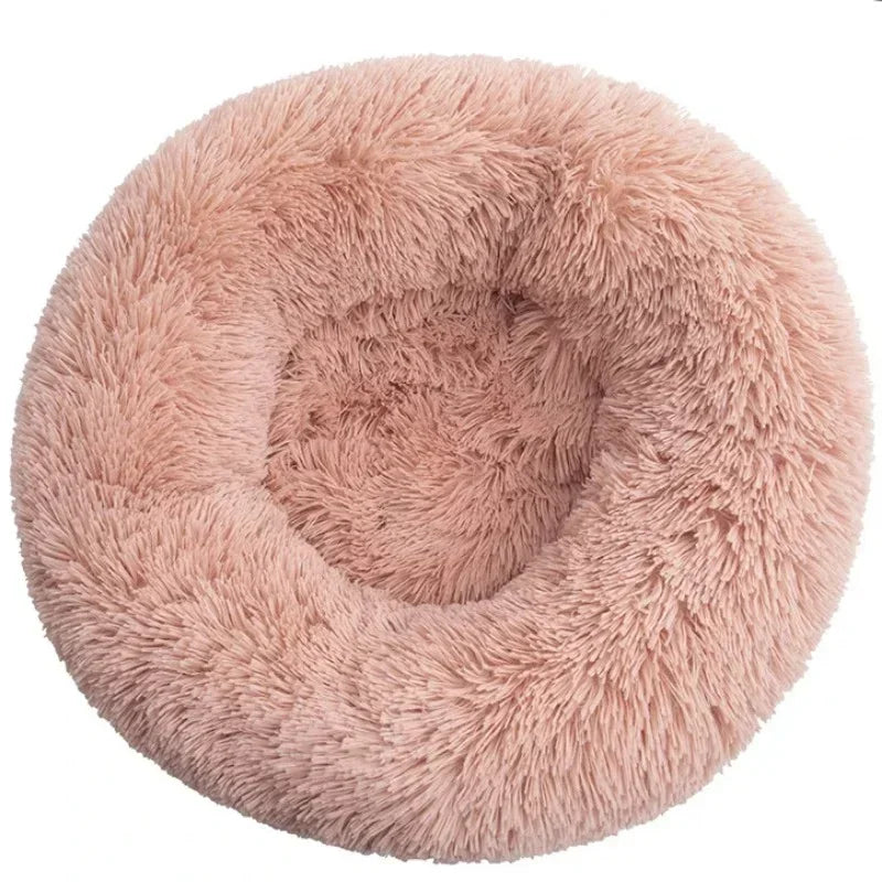 Round Cat Beds House Soft Long Plush Best Pet Dog Bed For Dogs Basket Pet Products Cushion Cat Bed Cat Mat Animals Sleeping Sofa - AMULET RING STORE