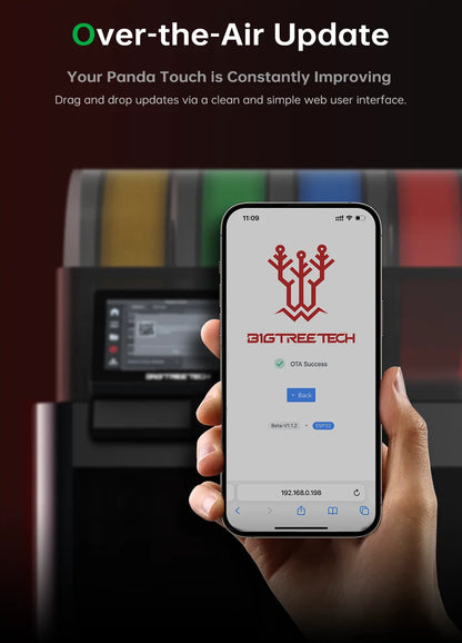 BIGTREETECH Panda Touch 5 Inch Touch Screen Multi-Printer Wireless Control Upgrade For Bambu Lab X1 P1 BambuLab A1 3D Printer