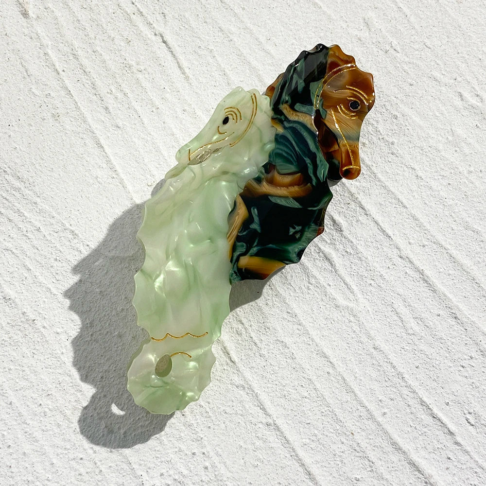 Creative Funny Acetate Tortoise Sturgeon Fish Shark Hairpin Oversize Marine Animal Barrettes Thick Hair Clip Claw Accessories - AMULET RING STORE