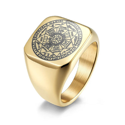 The Seals of The Seven Archangels Rings Protection Amulet Seal Solomon Kabbalah AMULET RING STORE