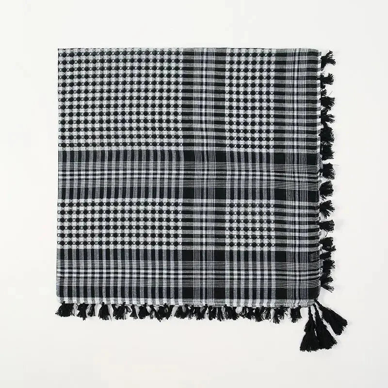 Summer Unisex Tactical Arab Cycling Mask Scarf For Man Women Fashion Lightweight Hijab Scarf Spring Army Plaid Head Scarf Mask - AMULET RING STORE