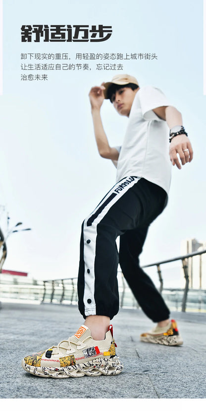 Shoes men Sneakers Male casual Mens Shoes tenis Luxury shoes Trainer Race Breathable Shoes fashion loafers running Shoes for men - AMULET RING STORE