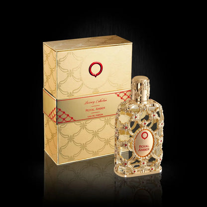 Orientica Luxury Collection Royal Amber for Unisex Eau de Parfum Spray, long-lasting 2.7 Ounce New in Box