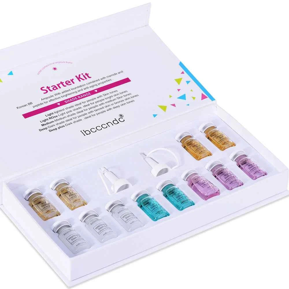 Korea BB Cream Glow Beginner Starter Kit Niacinamide/Peptide Face Skin Care Serum Essence