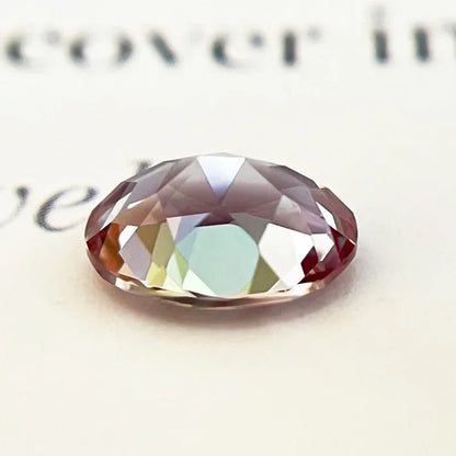 Top Lab Grown Alexandrite Stone Oval Shape Purple Color Charms Beads for Diy Jewelry Making Materials Selectable Certificate