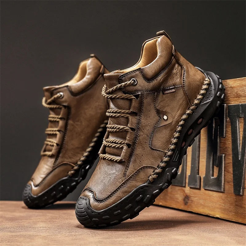 New Non-slip Mens Casual Leather Business Shoes