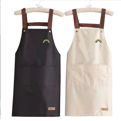 Waterproof and antifouling large pocket hotel restaurant coffee shop Western food Western pastry work clothes apron - AMULET RING STORE
