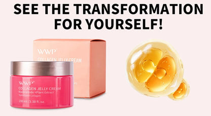 Collagen Jelly Cream Niacinamide Collagen Moisturizing Tender Skin Care Shrinks Pores Brighten Face Cream Korean With Spoon 100g - AMULET RING STORE