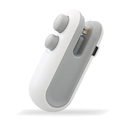 2 In 1 Sealer Cutter Mini Bag Sealer Handheld Heat Vacuum Sealer Handheld Bag Sealing Machine for Food Storage Snacks Freshness - AMULET RING STORE