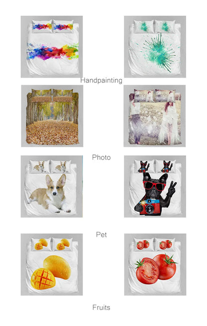 Dragon Cartoon Comforter Bedding Set,Duvet Cover Bed Set Quilt Cover Pillowcase,King Queen Size Bedding Set for Adult Child Gift