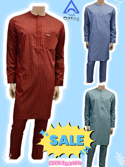 Arabian Jubba Thobe Ramadan Clothing Abaya Muslim Islamic Moroccan African Men's Nice Prayer Eid Robe Long Sleeve Embroidery